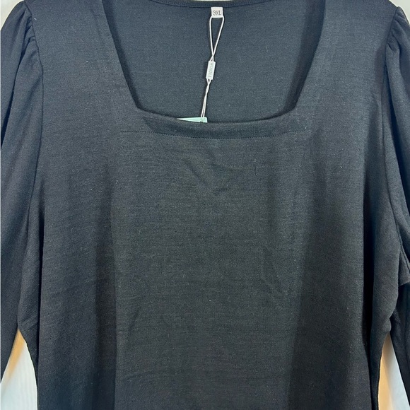 NWT Woman’s Plus Size 3XL Black Long Sleeve Sweater - Picture 3 of 7